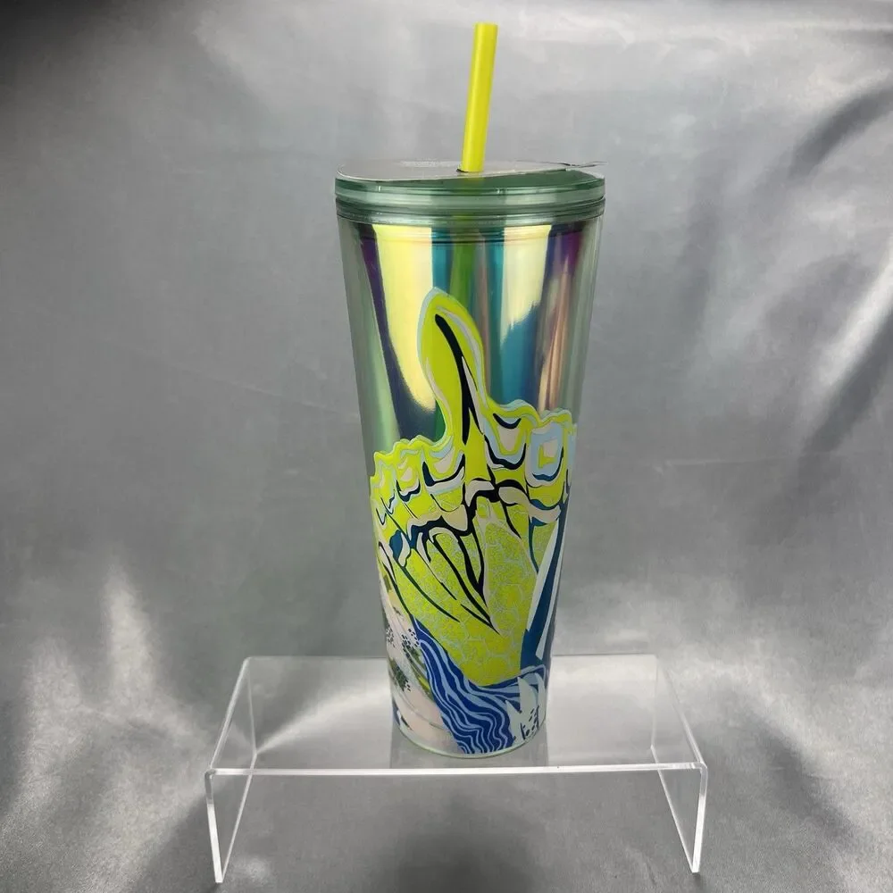 Starbucks Venti‎ 24oz Cold Cup Tumbler Iridescent Canna Lily Summer 2024 *READ